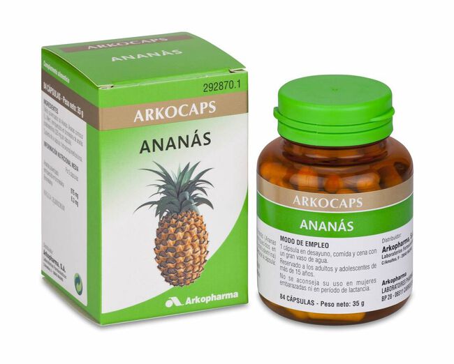 Arkopharma Arkocápsulas Ananás, 84 Cápsulas