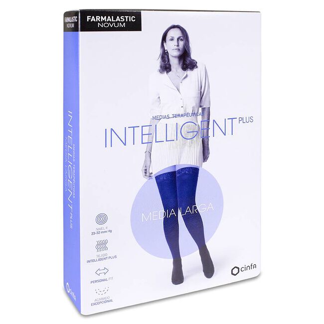 Farmalastic Intelligent Plus Media Larga Talla 3 color Caviar, 1 Ud
