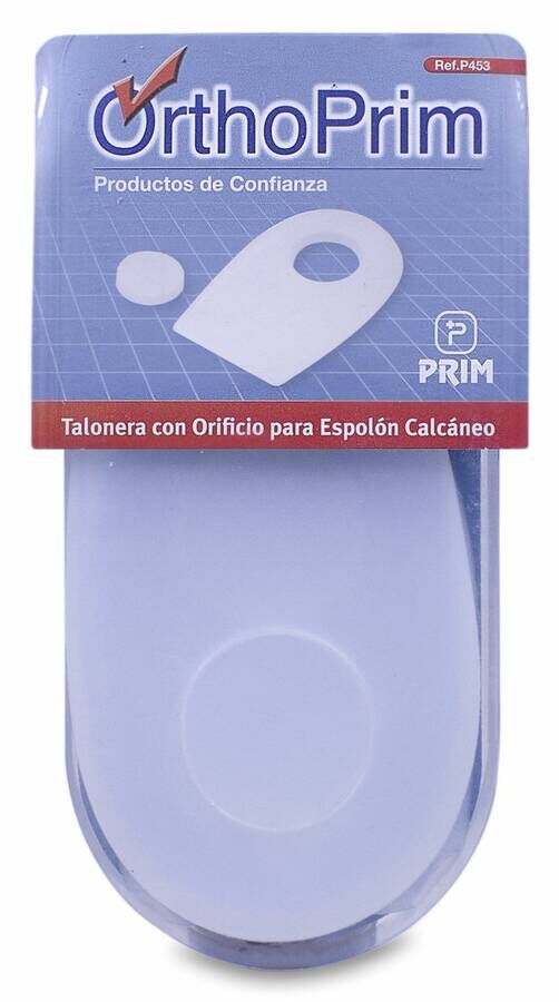 OrthoPrim Talonera con Orificio para Espolón Calcáneo Talla L, 1 Par