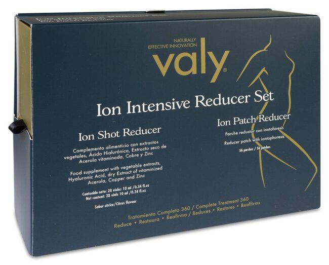 Pack Valy Ion Shot Reducer 28 Viales + Parches con Iontoforesis 56 uds
