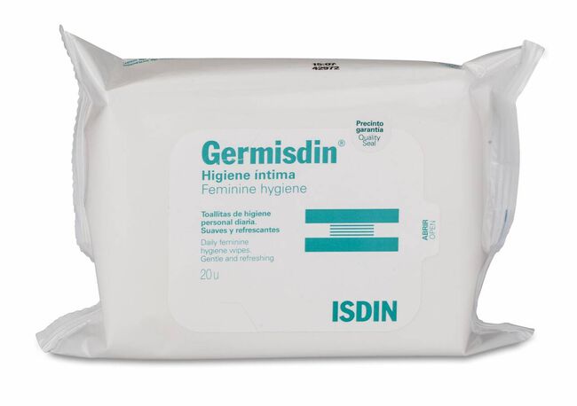 imagen de Isdin Germisdin Intim Higiene &Iacute;ntima Toallitas, 20 Toallitas
