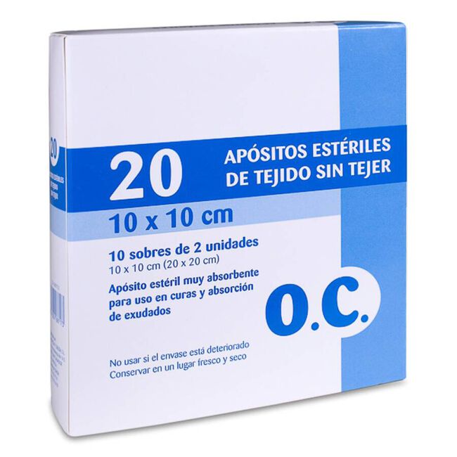 O.C. Apósitos Estériles, 10 x 2 Uds