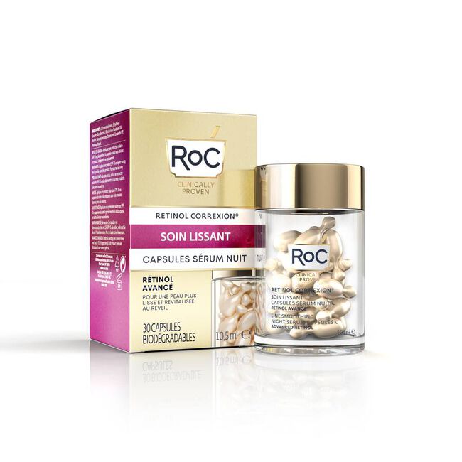 Roc Line Smoothing Sérum Noche, 30 Cápsulas