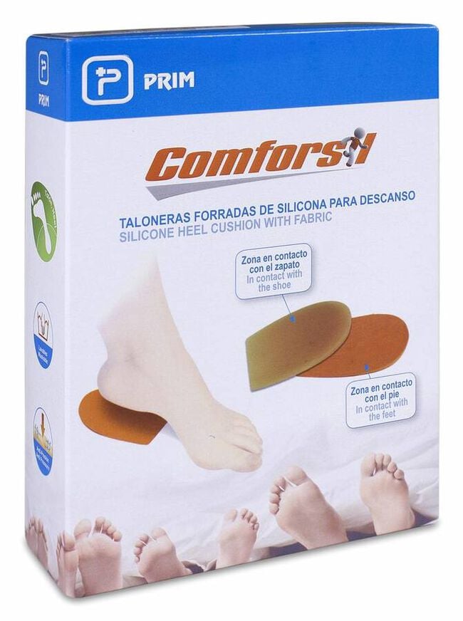 Comforsil Talonera Forrada para Descanso Talla L, 1 Par