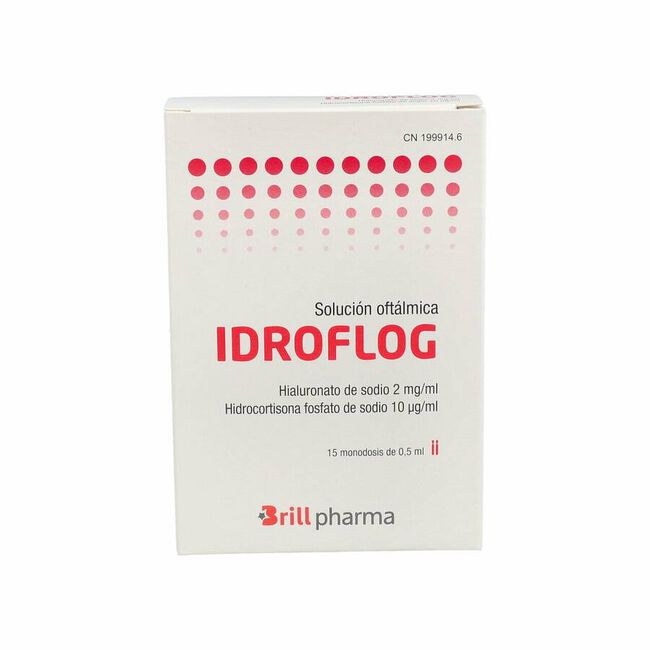 Brill Pharma Idroflog Solución Oftálmica, 0,5 ml x 15 Monodosis