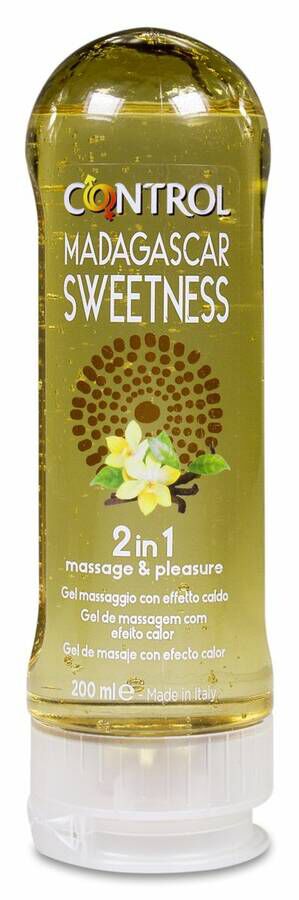 Control Massage & Pleasure Gel Madagascar Sweetness Vainilla, 200 ml