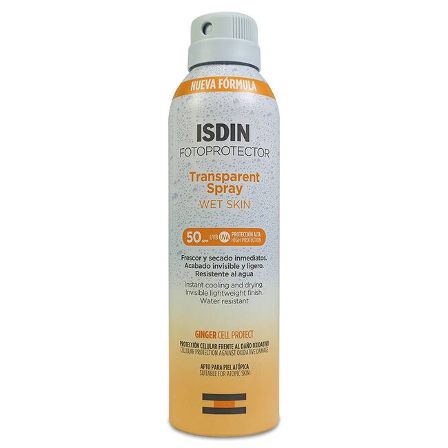 Isdin Fotoprotector Transparent Spray Wet Skin SPF 50, 250 ml