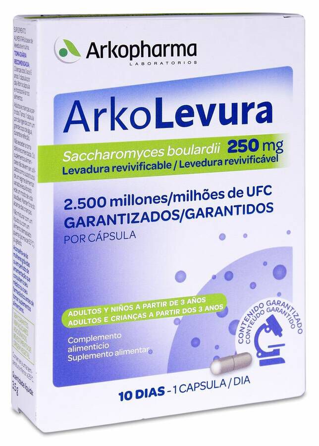 Arkopharma Arkolevura 250 mg, 10 Cápsulas