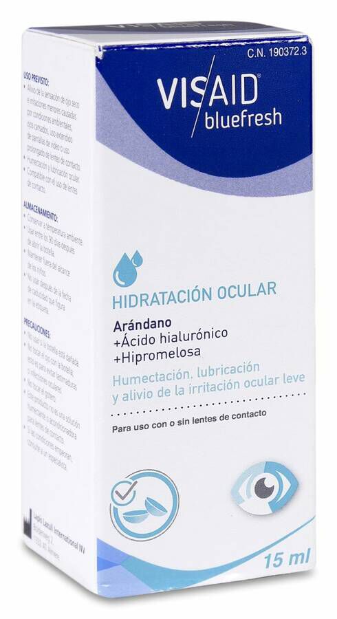 Visaid Bluefresh Hidratación Ocular, 15 ml