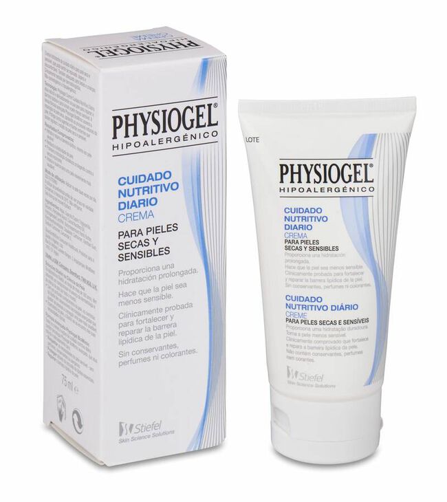 Physiogel Hipoalergénico Crema Hidratación Natural, 75 ml