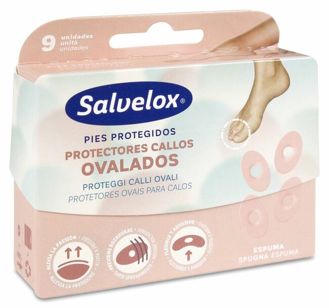 Salvelox Protector de Callos Ovalados, 9 Uds