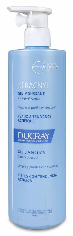 Ducray Keracnyl Gel Limpiador, 400 ml