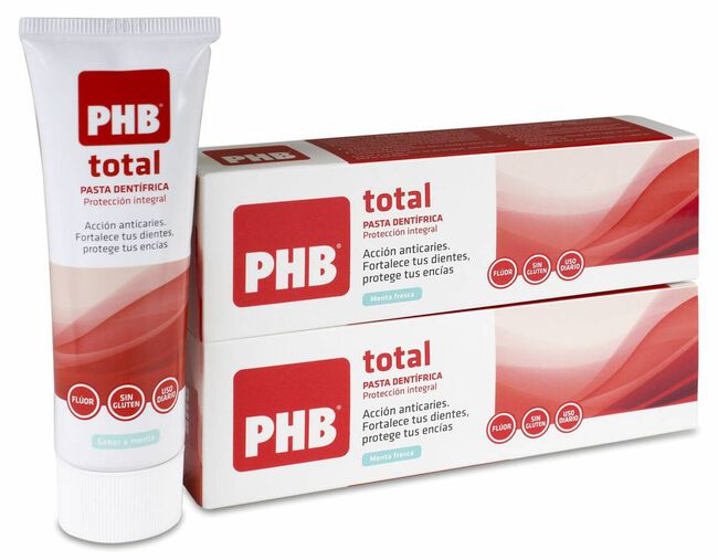 imagen de Pack PHB Pasta Dent&iacute;frica Total, 2 x 75 ml
