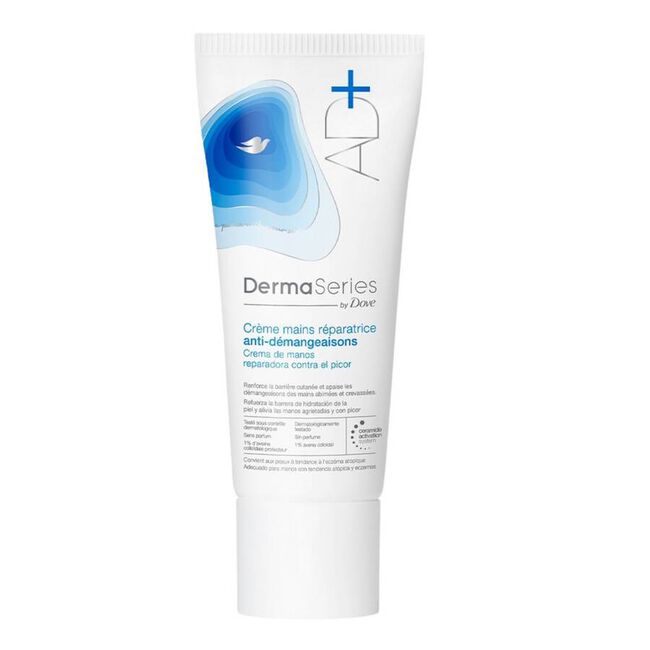 Dove Dermaseries Crema Manos Reparadora Contra Picor, 75 ml