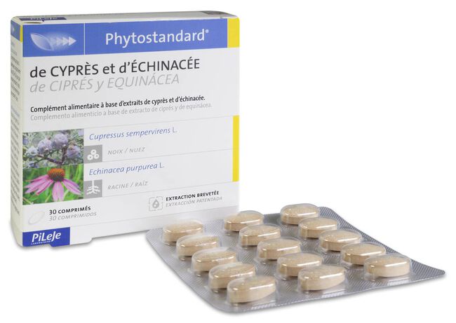 Pileje Phytostandard Cipres y Equinácea, 30 Comprimidos