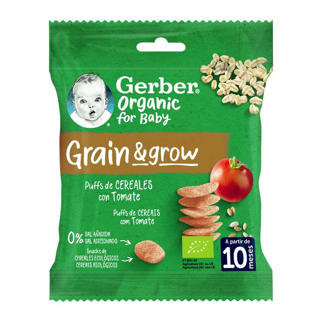 Gerber Chips de Cereales con Tomate, 7 g