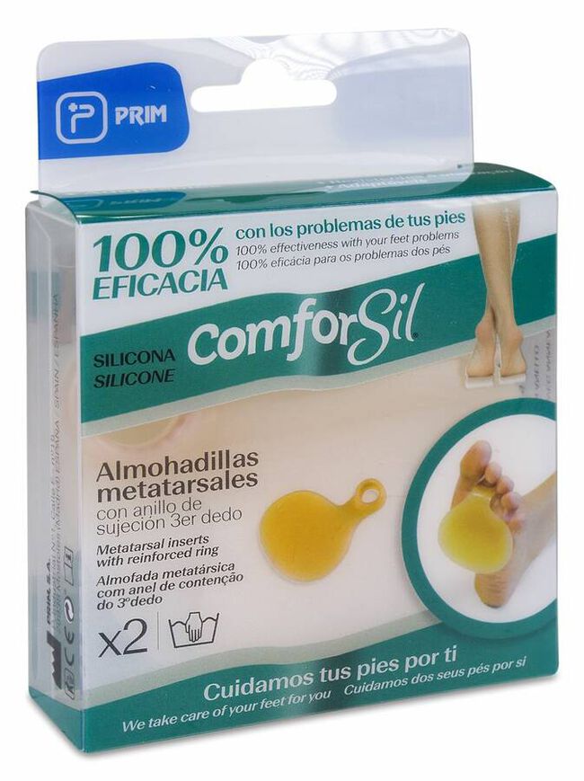 Prim Almohadillas Metatarsiales de Silicona con Anillo, 1 Par