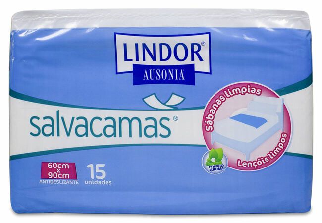 Lindor Ausonia Salvacamas 60 cm x 90 cm, 15 Unidades