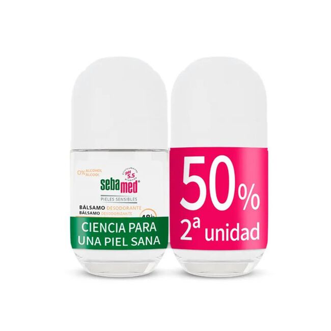 Sebamed Dúo Desodorante Roll-On Bálsamo, 2 unidades 50 ml
