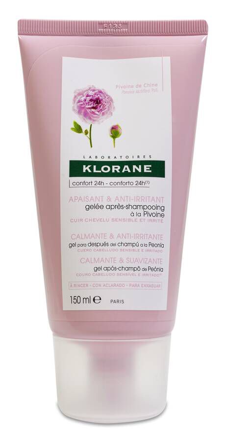 Klorane Gel Capilar Calmante a la Peonia, 150 ml