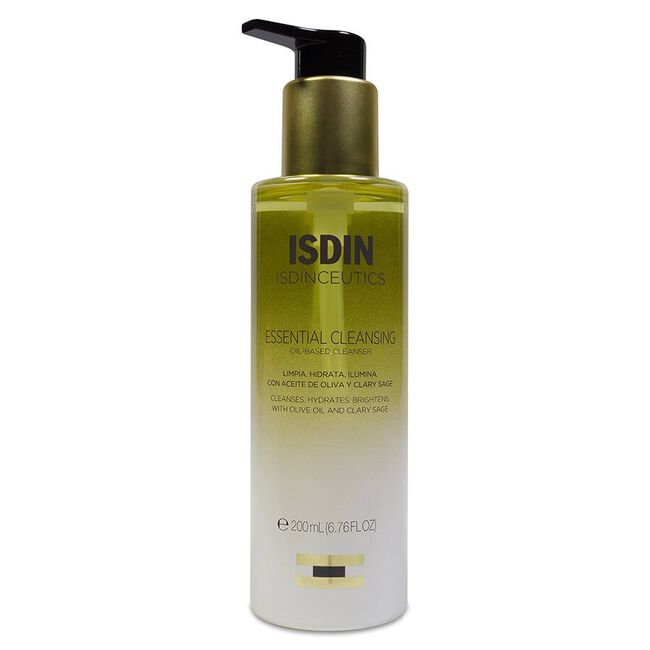 Isdin Isdinceutics Essential Cleansing Aceite Limpiador Facial, 200 ml