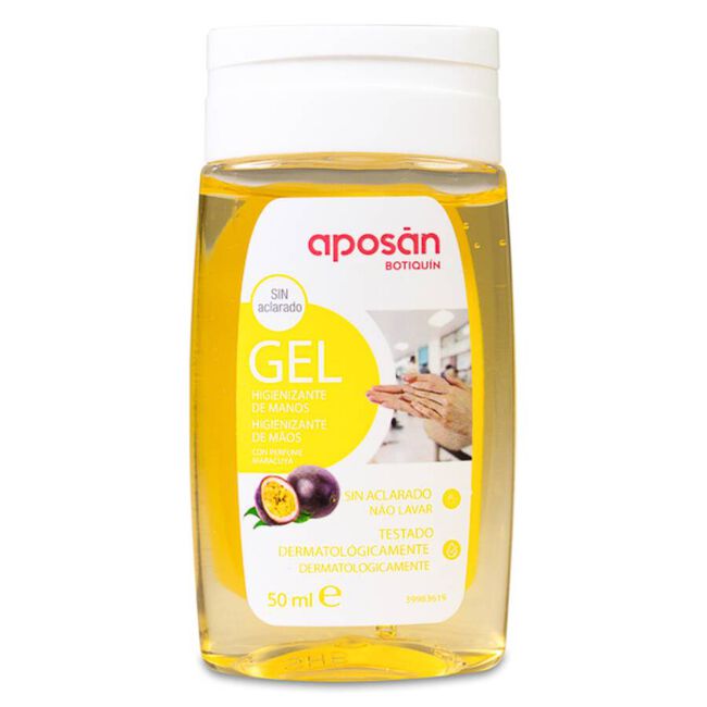Aposán Gel Hidroalcohólico de Manos Maracuyá, 50 ml