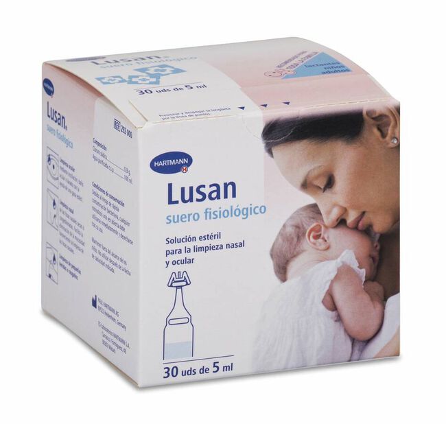 Lusan Suero Fisiológico Nasal Monodosis 5 ml 30 u — Farmacia Núria Pau