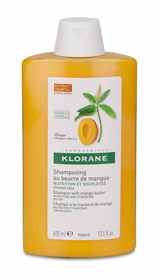 Klorane Champú Nutritivo A La Manteca De Mango, 400 ml