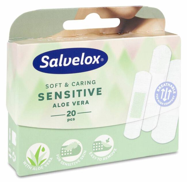 Salvelox Sensitive Aloe Vera, 20 Uds