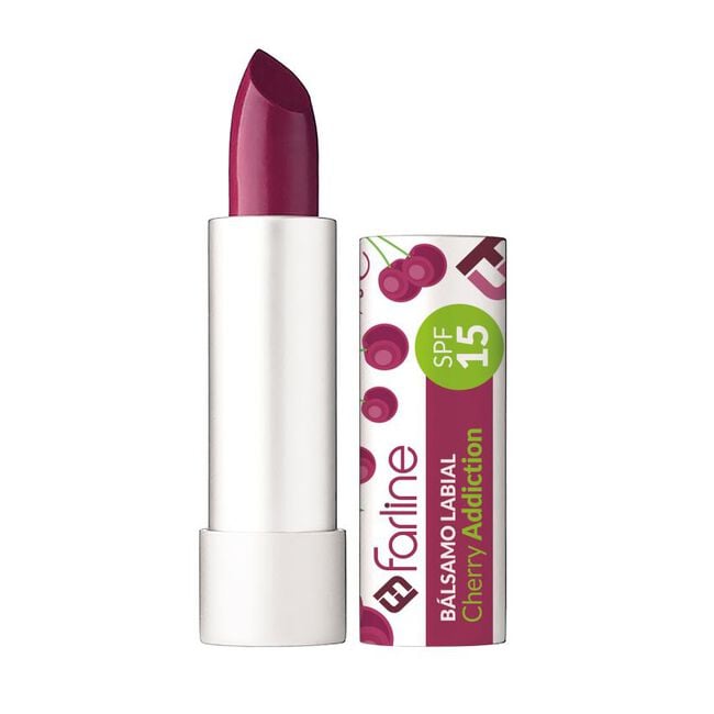 Farline Bálsamo Labial Cherry SPF 15, 10 x 4,5 g