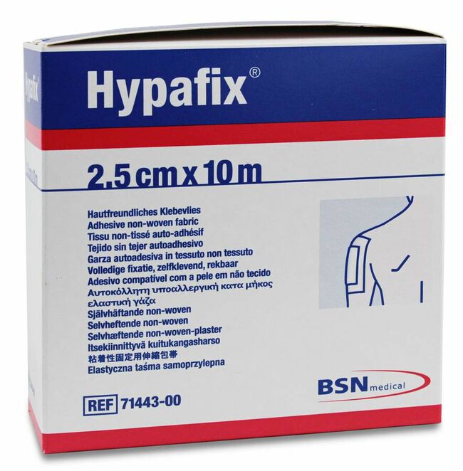 Hypafix Gasa Adhesiva 2,5 cm x 10 m, 1 Ud