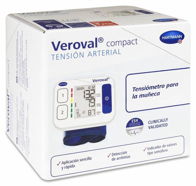 Veroval Compact Tensiómetro de Muñeca, 1 Ud