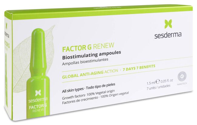 Sesderma Factor G Renew Ampollas Antienvejecimiento, 7 uds x 1,5 ml