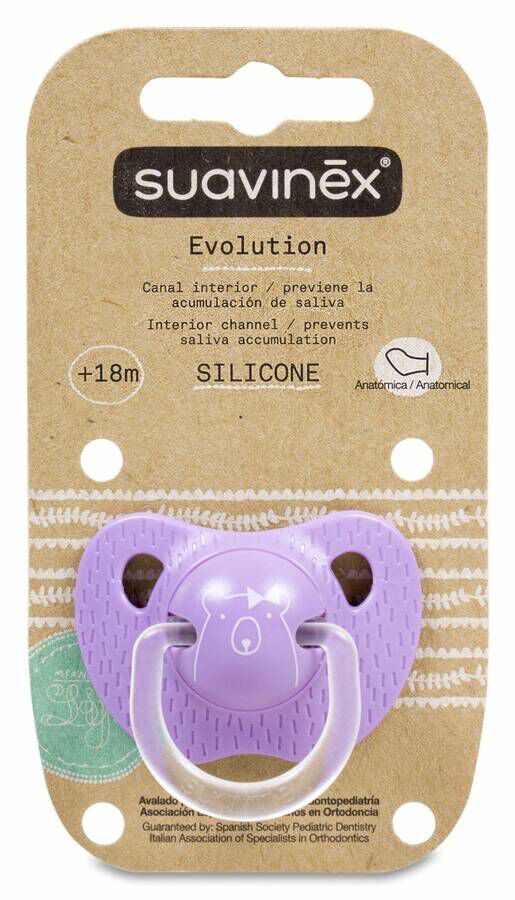 imagen de Suavinex Chupete Evolution Silicona +18 Meses, 1 Unidad
