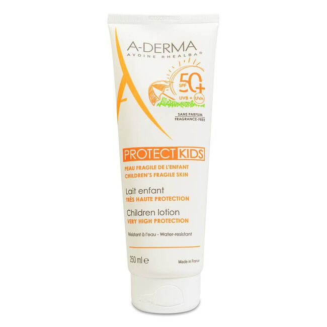 A-derma Kids Leche Niños Muy Alta Protección 50+, 250 ml