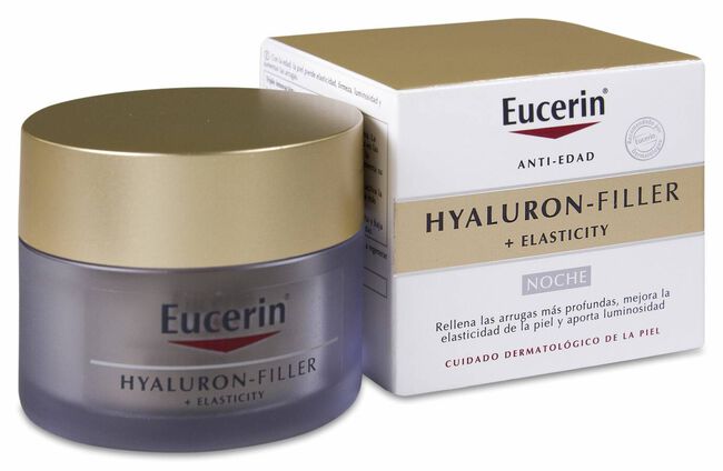Eucerin Hyaluron-Filler + Elasticity Crema de Noche, 50 ml