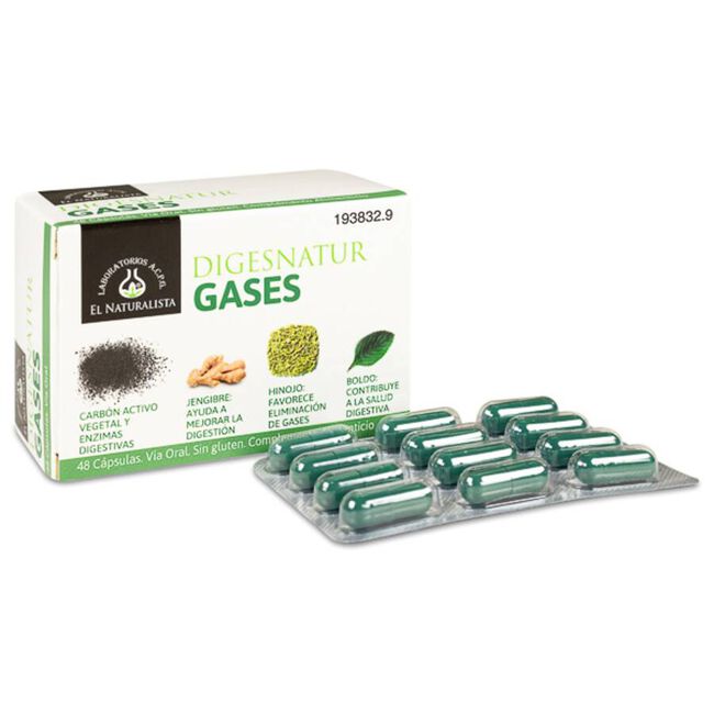 El Naturalista Digesnatur Gases, 48 Cápsulas