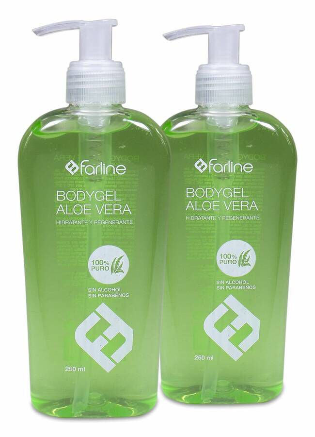 imagen de Duplo Farline Bodygel Aloe Vera, 2 x 250 ml