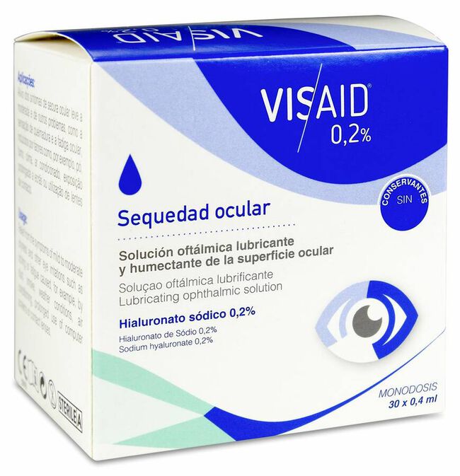 Visaid 0,2% Gotas Oculares Monodosis 0,4 ml, 30 Uds