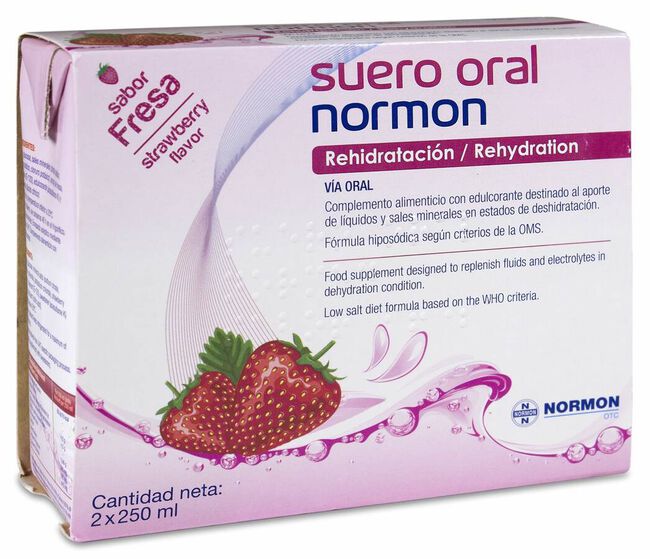 Normon Suero Oral Sabor Fresa, 2 Uds