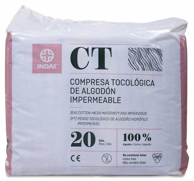 Comprar Indas Compresas Tocológicas Maternity Algodón, 20 Uds