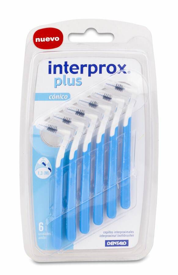 Interprox Cepillo Dental Interproximal Plus Cónico, 6 Uds