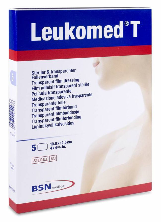 Leukomed T Apósito Transparente 10 x 12,5 cm, 5 Uds