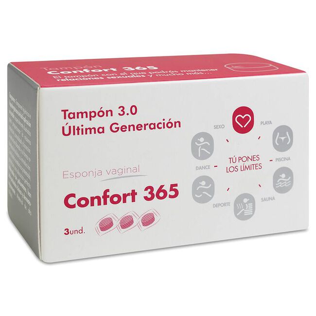 Tampón Confort 365, 3 Uds