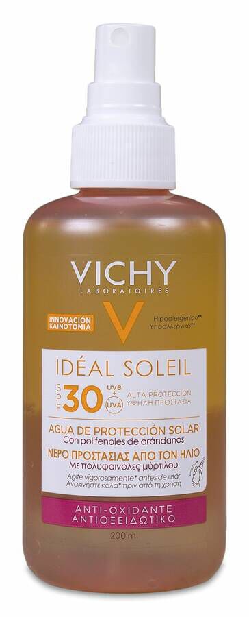 Vichy Idéal Soleil Agua Protectora Antioxidante SPF 30, 200 ml