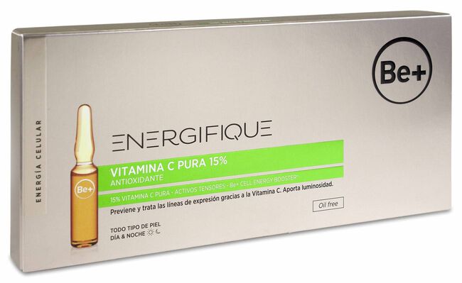 Be+ Energifique Ampollas Vitamina C Pura 15%, 10 Ampollas