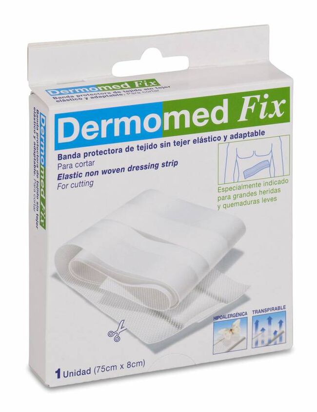 Dermomed Fix Aposito Adhesivo Banda 75 cm x 8 cm, 1 Ud