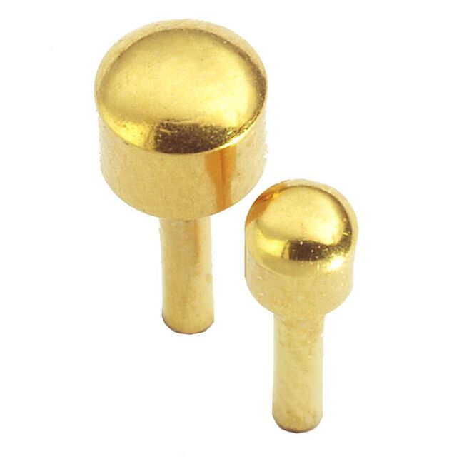 Caflon Pendiente Botón Dorado Mini, 12 Unidades