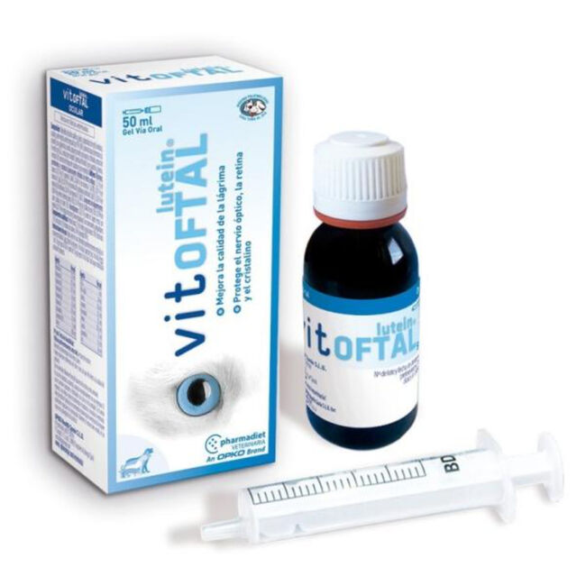 Pharmadiet Vitoftal Lutein Gel Oral Salud Ocular Perro-Gatos, 50 ml