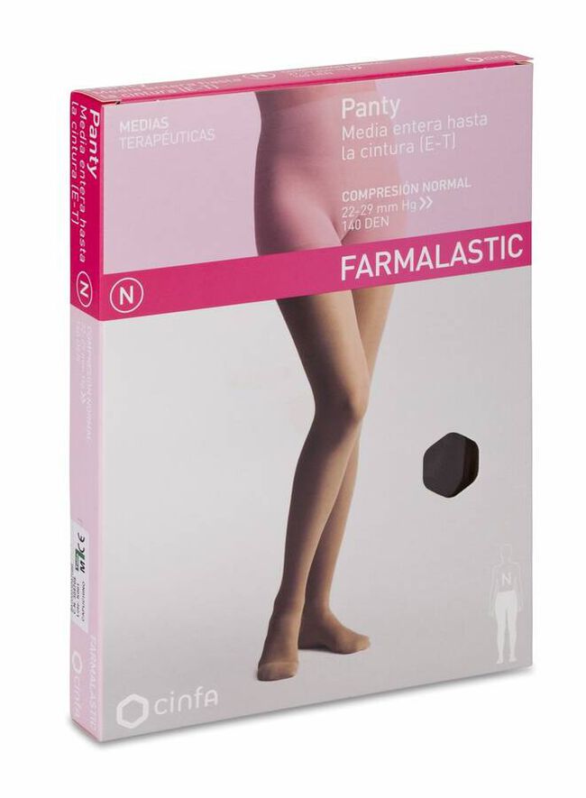 Farmalastic Panty de Compresión Normal Capuchino Talla Mediana, 1 Ud